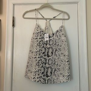 NWT JCrew snake print blouse